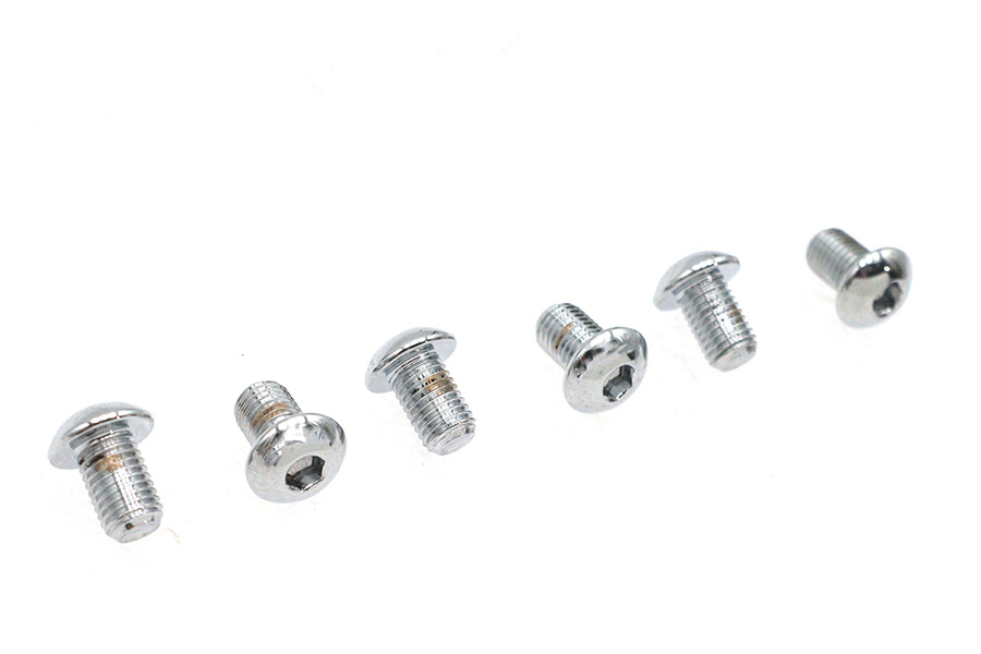 Allen Button Head Screws Chrome 5/16 X 1/2
