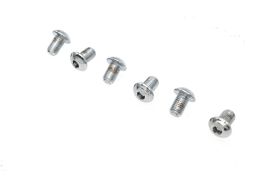 Allen Button Head Screws Chrome 5/16 X 1/2