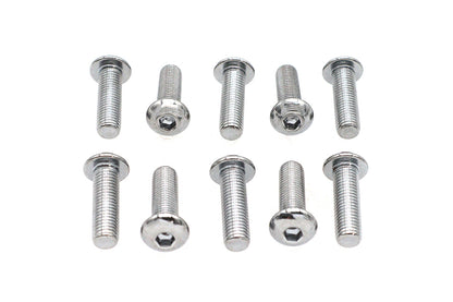 Allen Button Head Screws Chrome 5/16 X 1