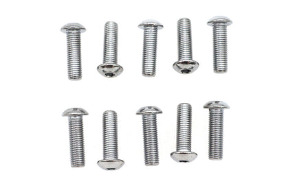 Allen Button Head Screws Chrome 5/16 X 1