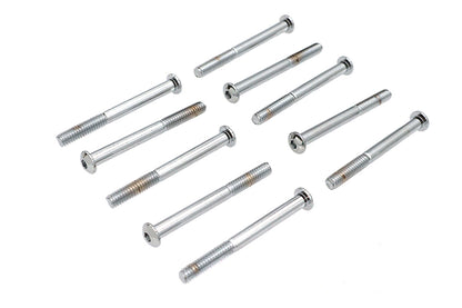 Allen Button Head Screws Chrome 1/4 X 2-5/8