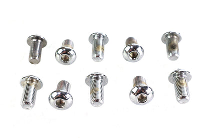 Allen Button Head Screws Chrome 3/8 X 3/4