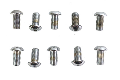 Allen Button Head Screws Chrome 3/8 X 3/4