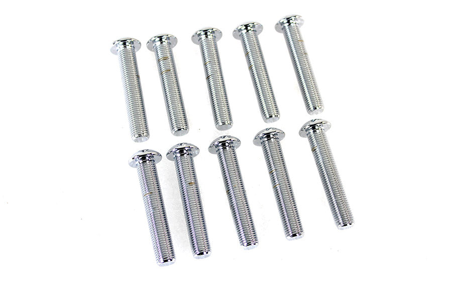 Allen Button Head Screws Chrome 3/8-24 X 2