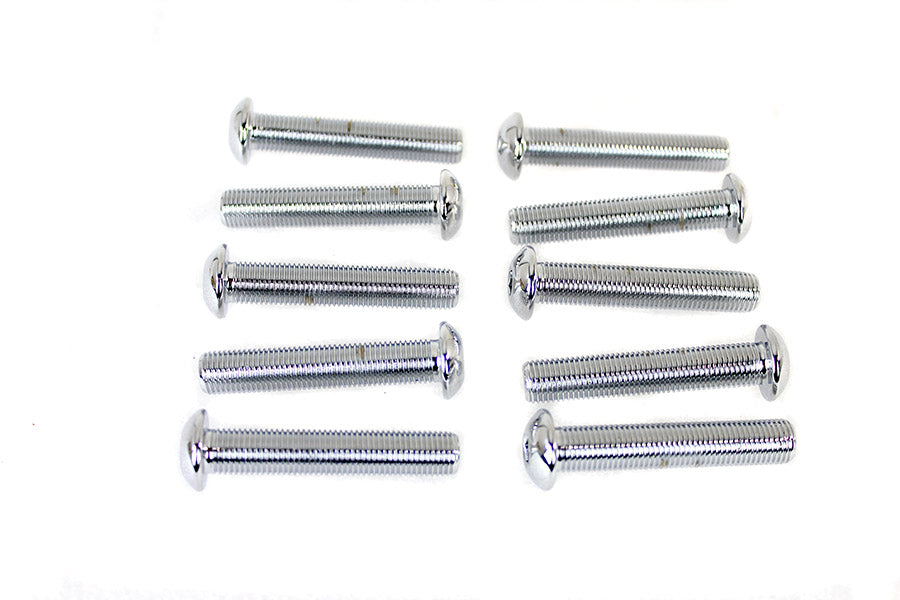 Allen Button Head Screws Chrome 3/8-24 X 2