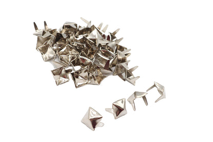 3/8 Pyramid Saddlebag Spots Bright Nickel