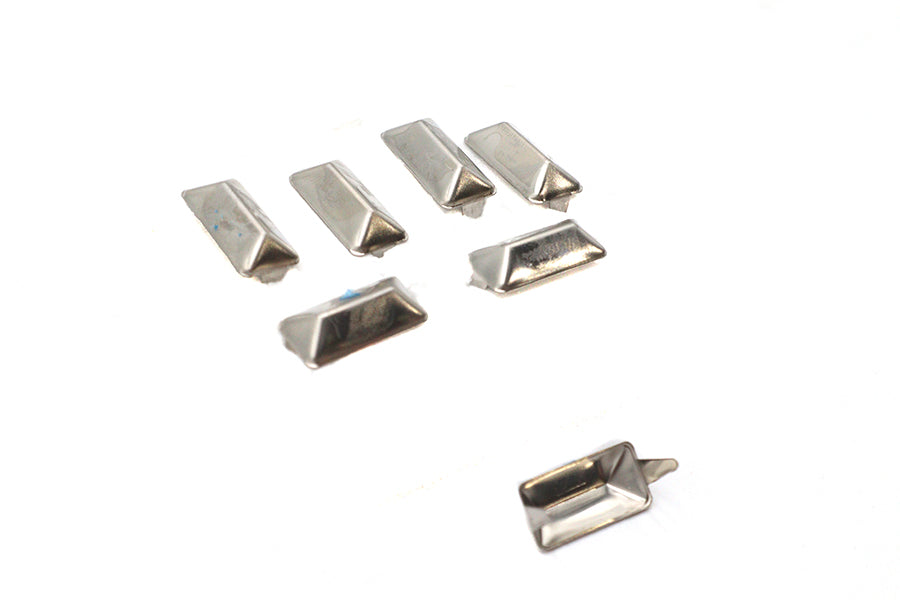 3/4 Oblong Bevel Saddlebag Spots Nickel