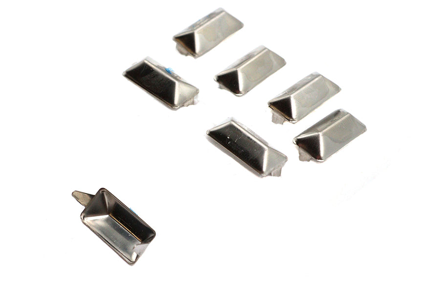 3/4 Oblong Bevel Saddlebag Spots Nickel