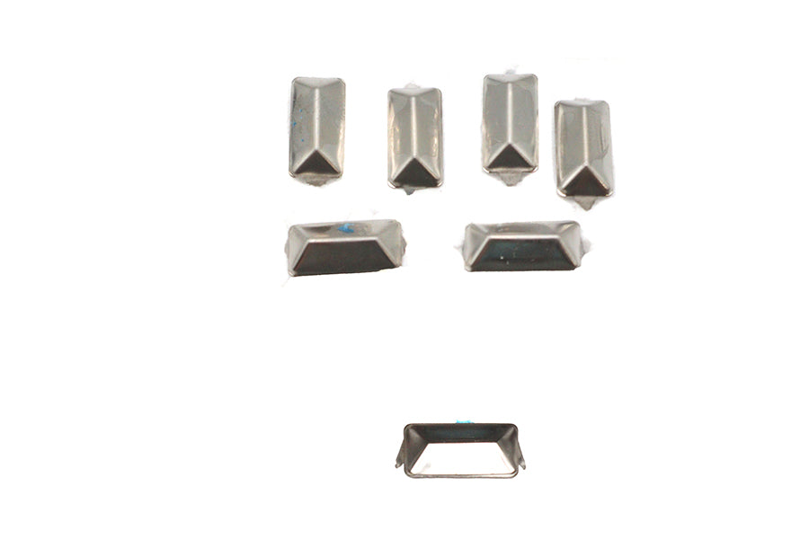 3/4 Oblong Bevel Saddlebag Spots Nickel