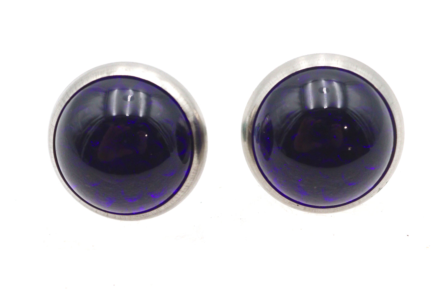 License Plate Frame Reflectors Blue Glass