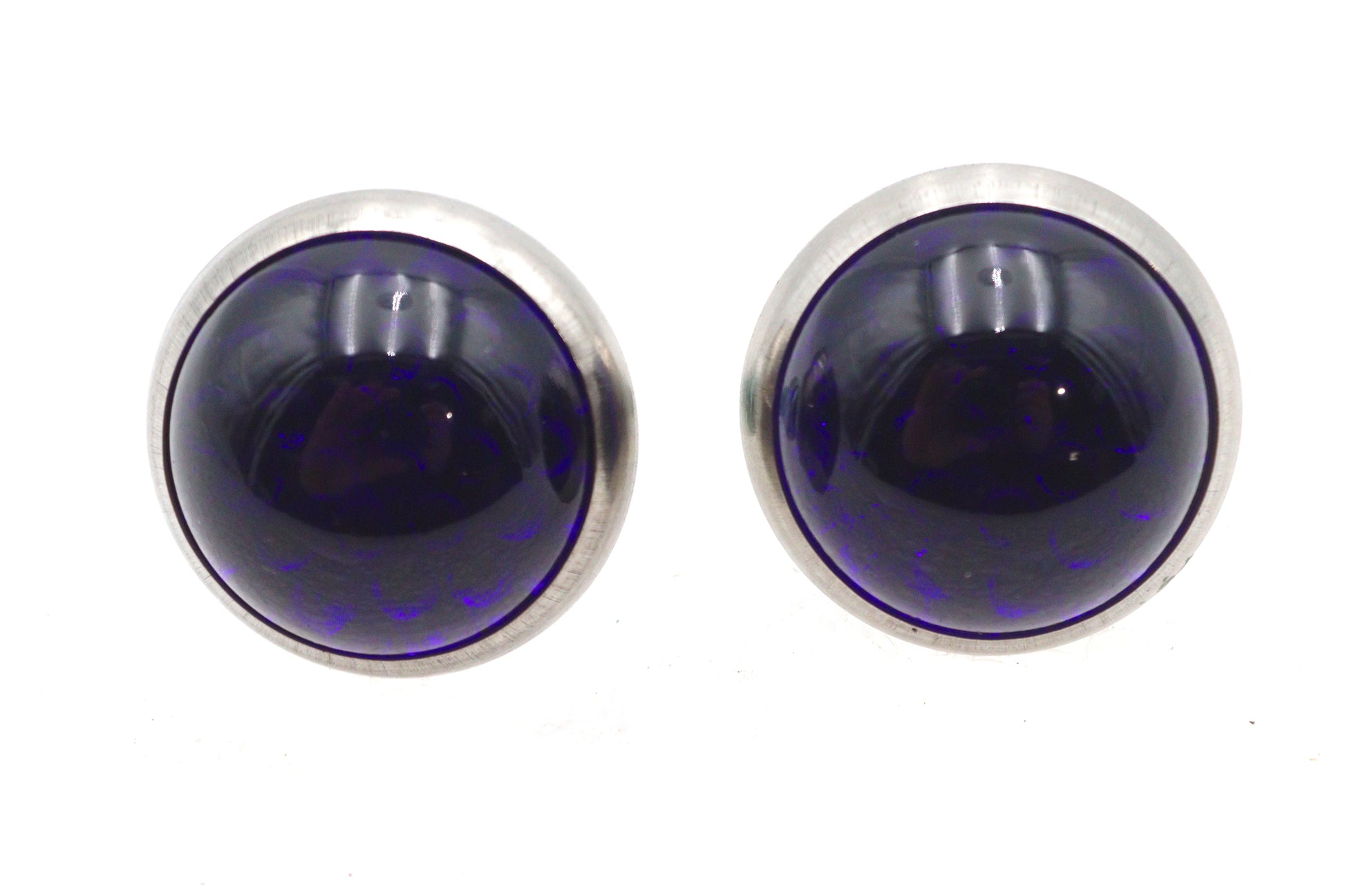 License Plate Frame Reflectors Blue Glass