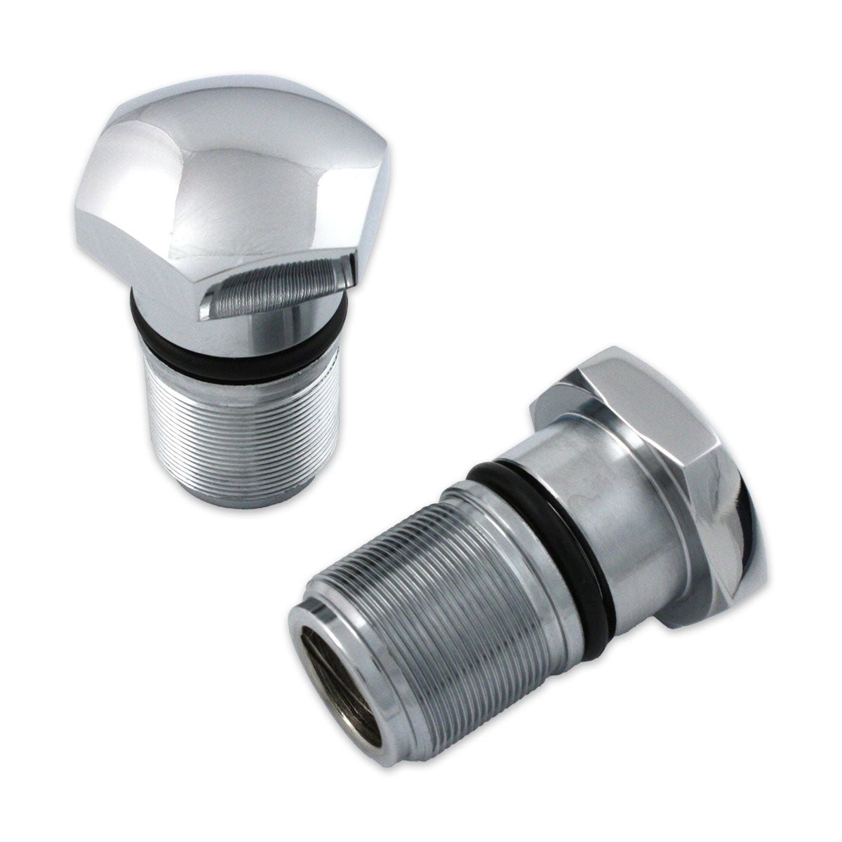 35mm Fork Tube Plug Set Chrome