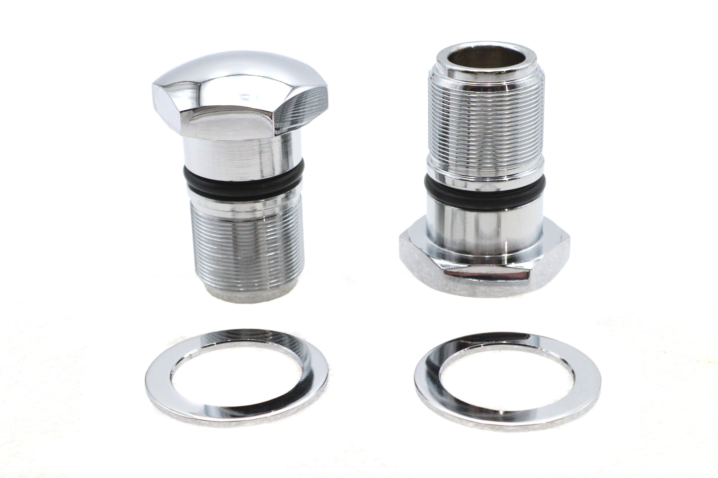 35mm Fork Tube Plug Set Chrome