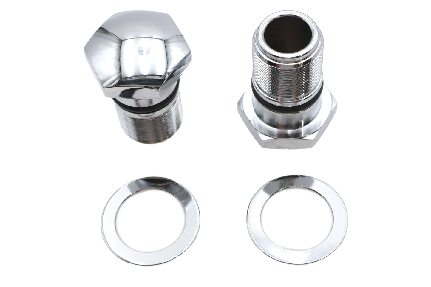 35mm Fork Tube Plug Set Chrome