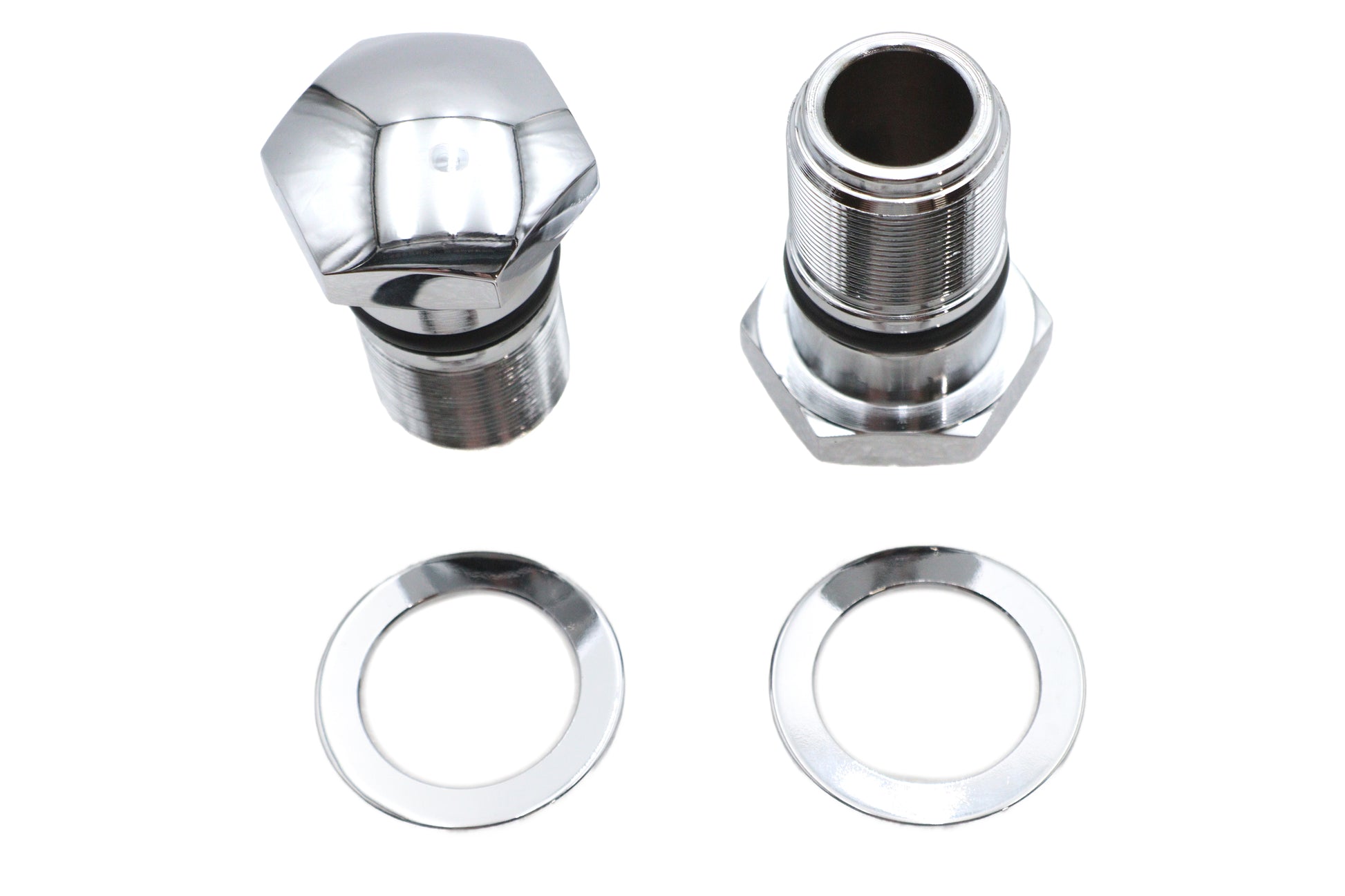 35mm Fork Tube Plug Set Chrome
