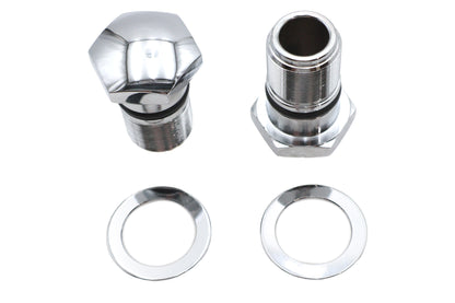 35mm Fork Tube Plug Set Chrome