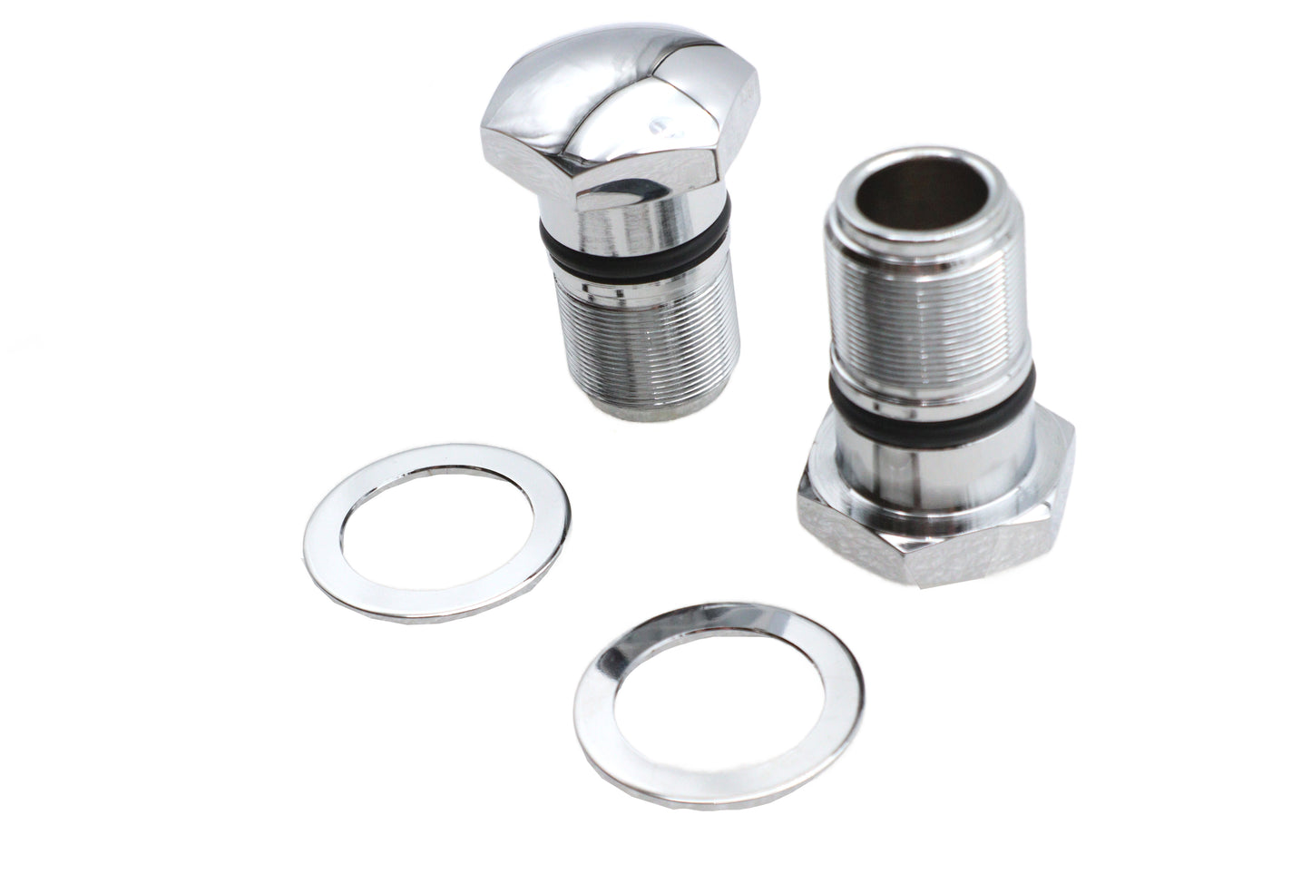 35mm Fork Tube Plug Set Chrome