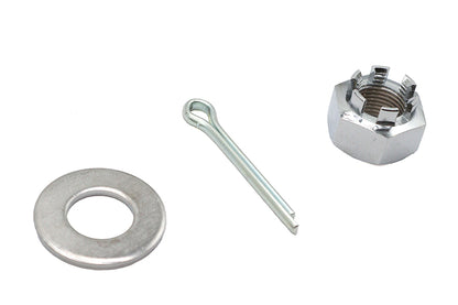Chrome Axle Nut Kit Castle Style 5/8 - 18 UNF
