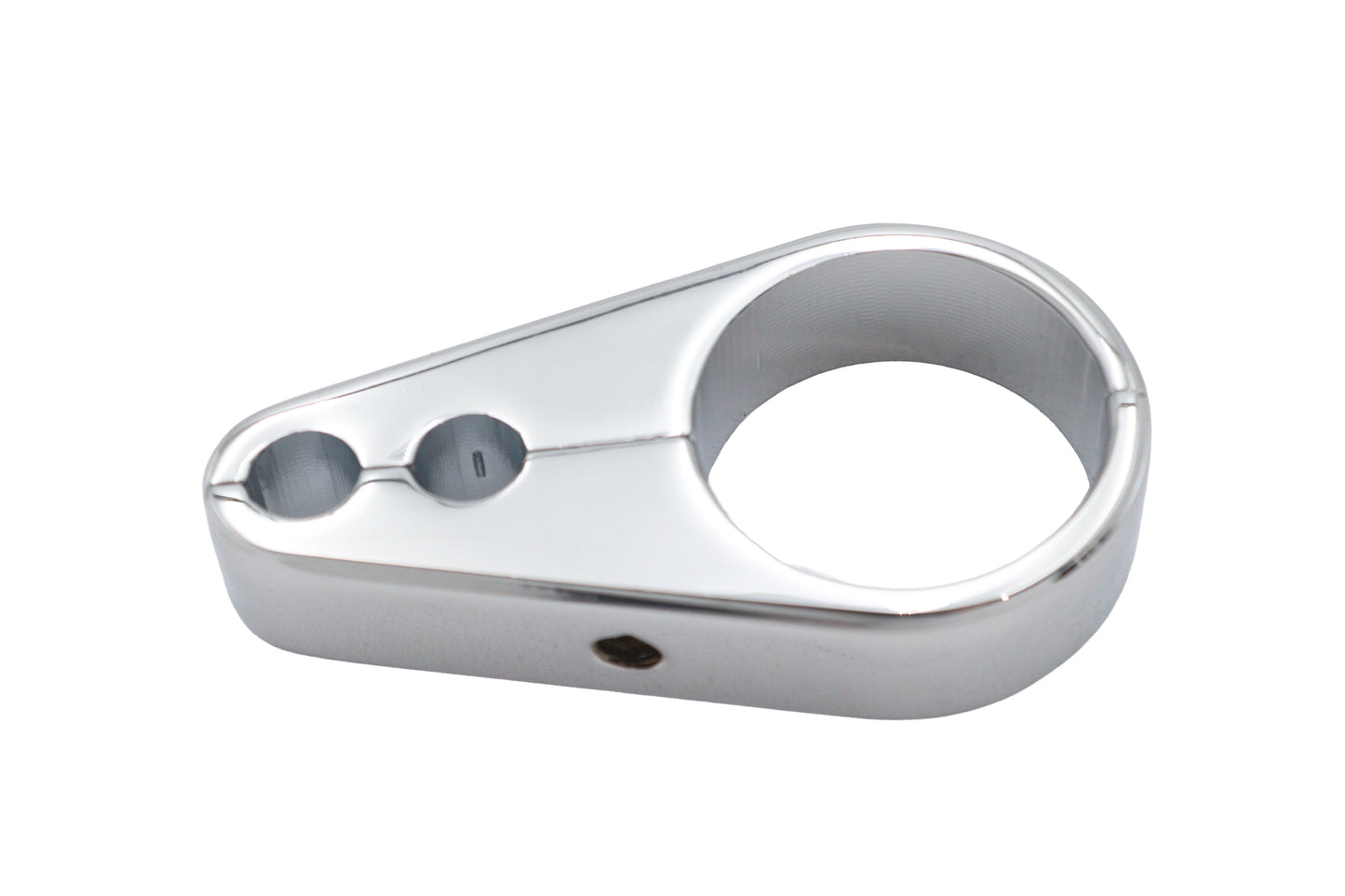 Dual Throttle Cable Clamp Chrome