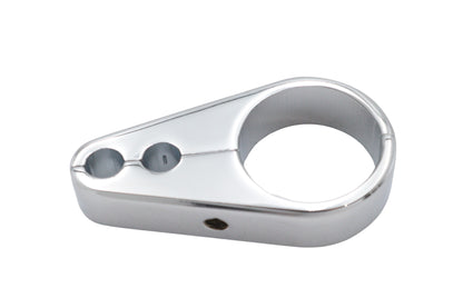 Dual Throttle Cable Clamp Chrome