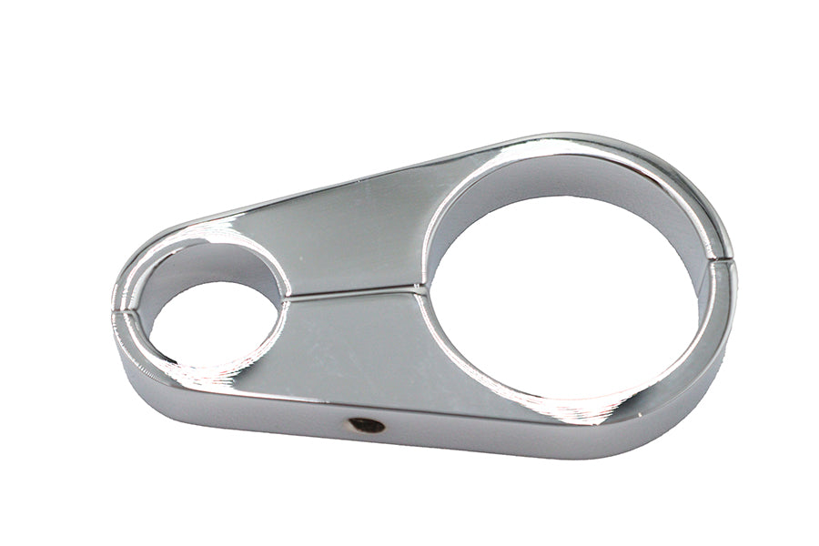 Chrome Oil Line to Frame Clamp