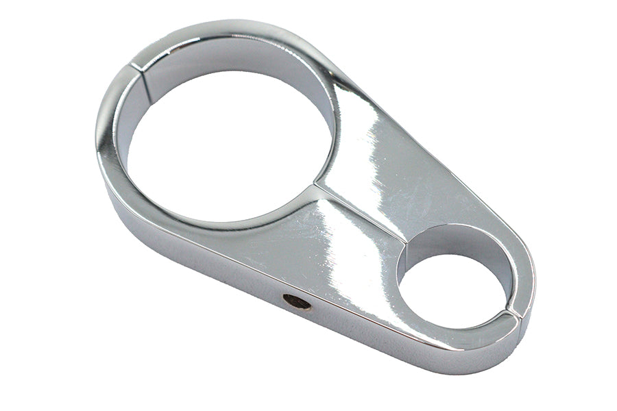 Chrome Oil Line to Frame Clamp