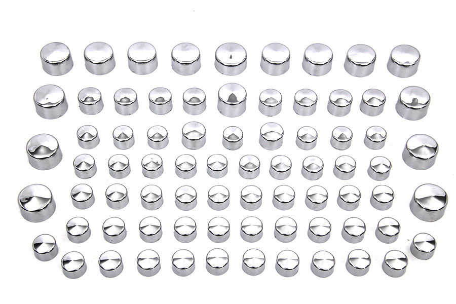 Wyatt Gatling Chrome Bolt Cap 75 Piece Cover Kit