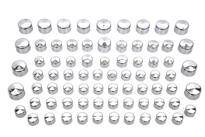 Wyatt Gatling Chrome Bolt Cap 75 Piece Cover Kit