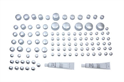 Chrome Bolt Cap 74 Piece Cover Kit