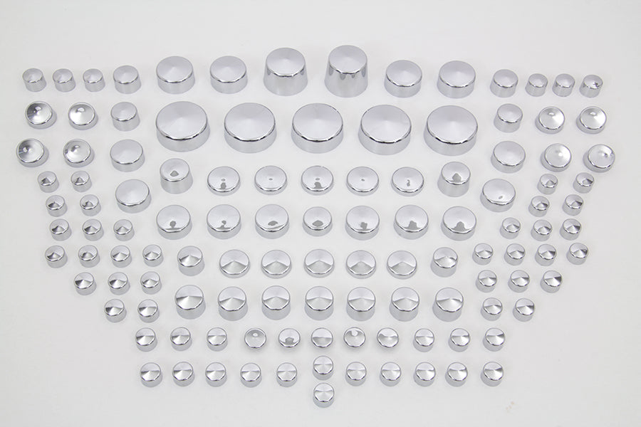 Wyatt Gatling Chrome Bolt Cap 116 Piece Cover Kit