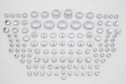 Wyatt Gatling Chrome Bolt Cap 116 Piece Cover Kit