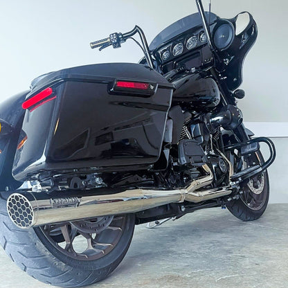 Full Length Harley Bagger 2.25" Slip On Muffler