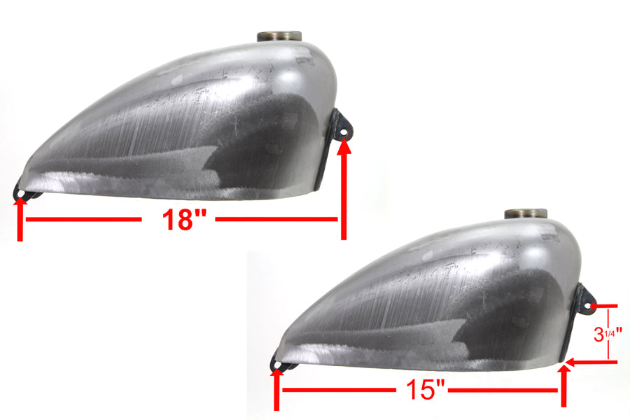 Chopper Style 2.5 Gallon Gas Tank