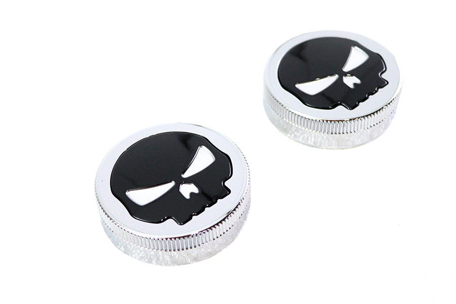 Skull Style Vented and Non-Vented Gas Cap Set