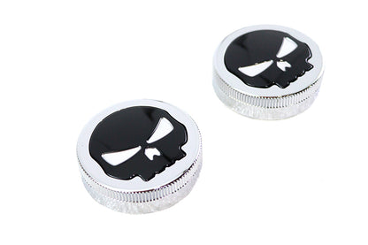 Skull Style Vented and Non-Vented Gas Cap Set