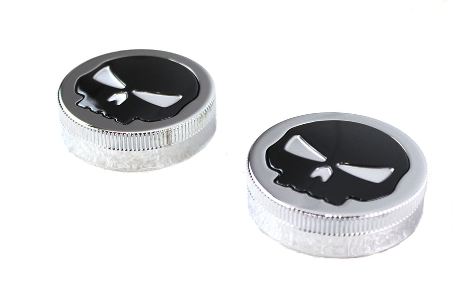 Skull Style Vented and Non-Vented Gas Cap Set