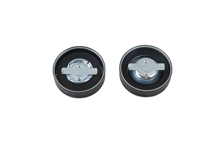 Black Skull Style Vented and Non-Vented Gas Cap Set