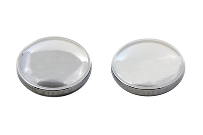 Stock Style Gas Cap Set Vented and Non-Vented Chrome