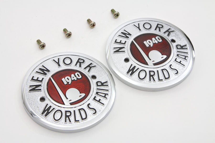 1940 World's Fair Round Tank Emblem Set