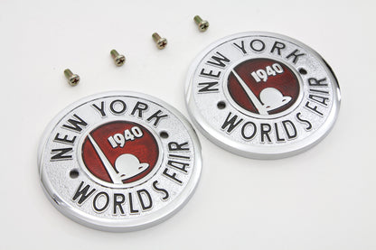 1940 World's Fair Round Tank Emblem Set