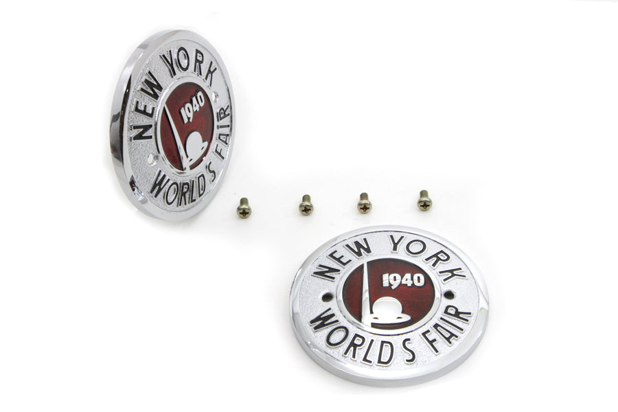 1940 World's Fair Round Tank Emblem Set
