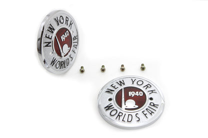 1940 World's Fair Round Tank Emblem Set