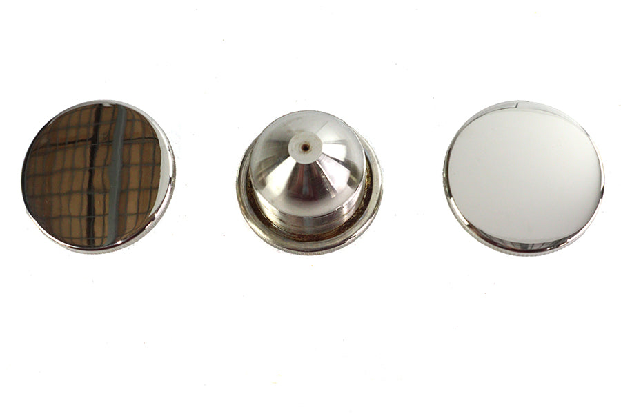 JD Gas Cap Set Vented Nickel Plated