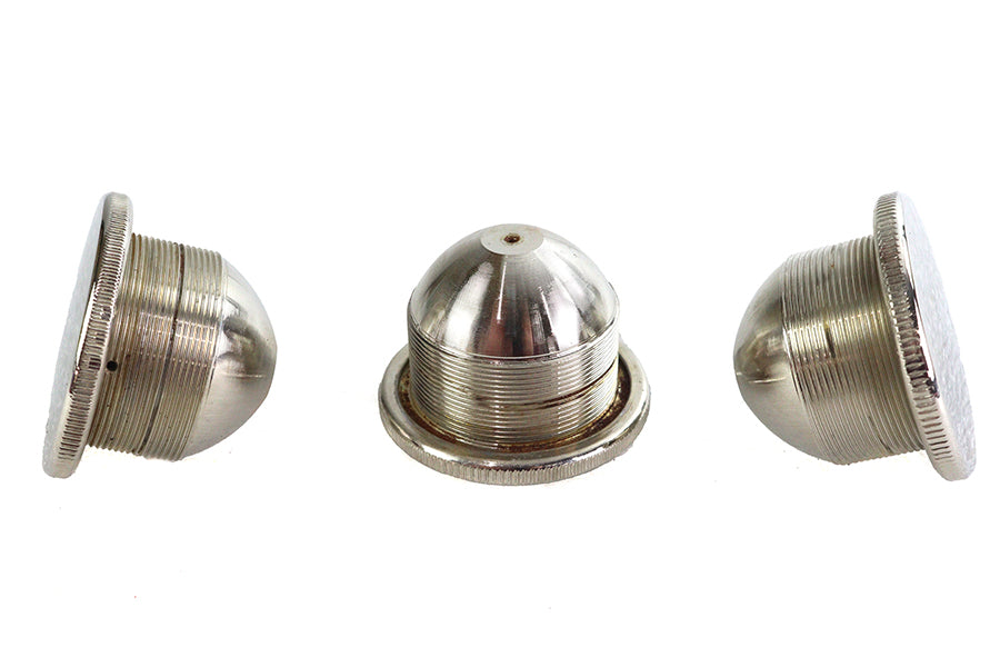 JD Gas Cap Set Vented Nickel Plated