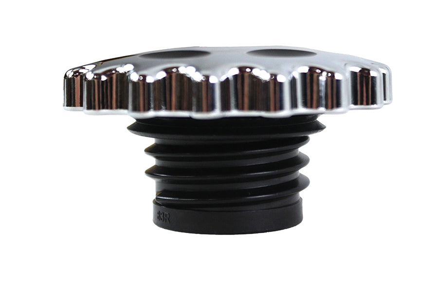 Sprocket Gas Cap Vented Chrome