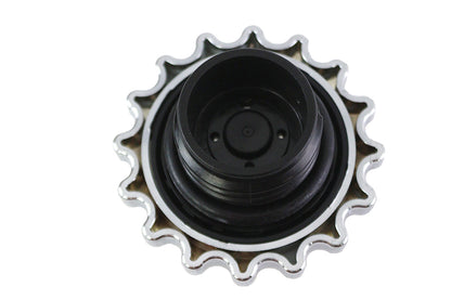 Sprocket Gas Cap Vented Chrome