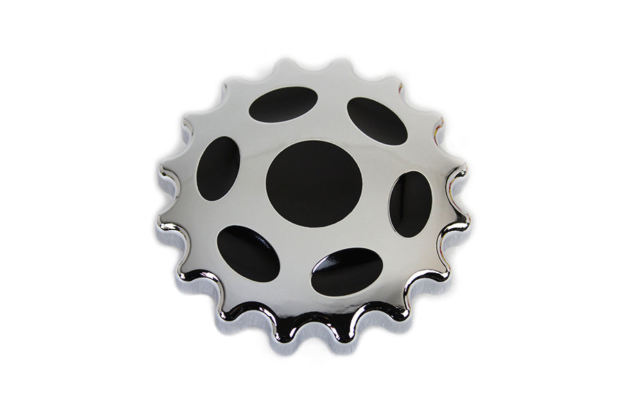 Sprocket Gas Cap Non-Vented Chrome