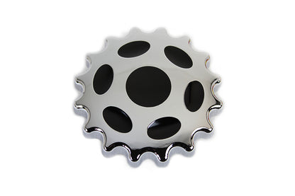 Sprocket Gas Cap Non-Vented Chrome