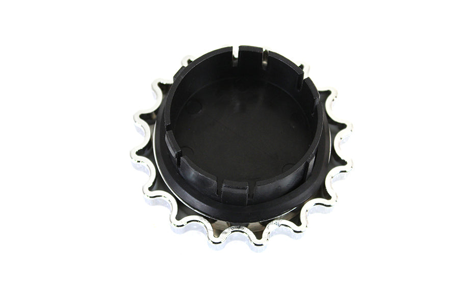 Sprocket Gas Cap Non-Vented Chrome