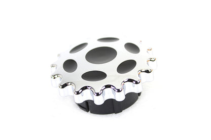 Sprocket Gas Cap Non-Vented Chrome